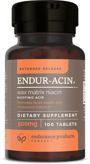 ENDUR-ACIN® Extended Release Niacin (Nicotinic Acid) | 500 mg - 100 Tablets Oral Supplements Endurance Products 
