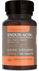 ENDUR-ACIN® Extended Release Niacin (Nicotinic Acid) | 500 mg - 100 Tablets Oral Supplements Endurance Products 