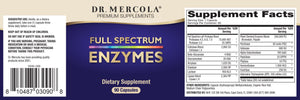 Full Spectrum Enzymes | Digestive Support - 90 Capsules Oral Supplements Dr. Mercola 