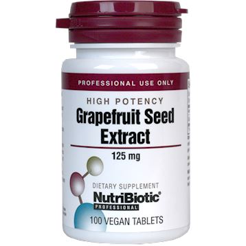 Grapefruit Seed Extract | High Potency | 125 mg - 100 Tablets Oral Supplements NutriBiotic 