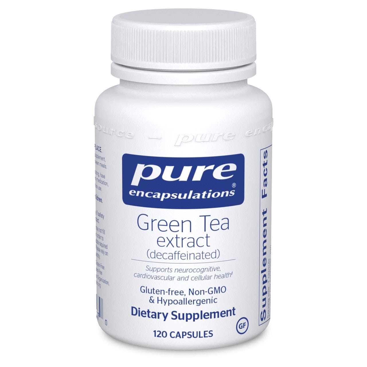 Green Tea Extract | Decaffeinated | Cellular Health - 100 mg - 120 Capsules Oral Supplements Pure Encapsulations 