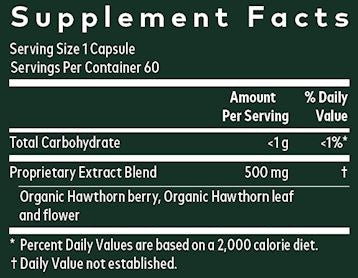 Hawthorn Supreme | Heart Support - 60 Capsules Oral Supplements Gaia Herbs 
