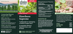 Hawthorn Supreme | Heart Support - 60 Capsules Oral Supplements Gaia Herbs 