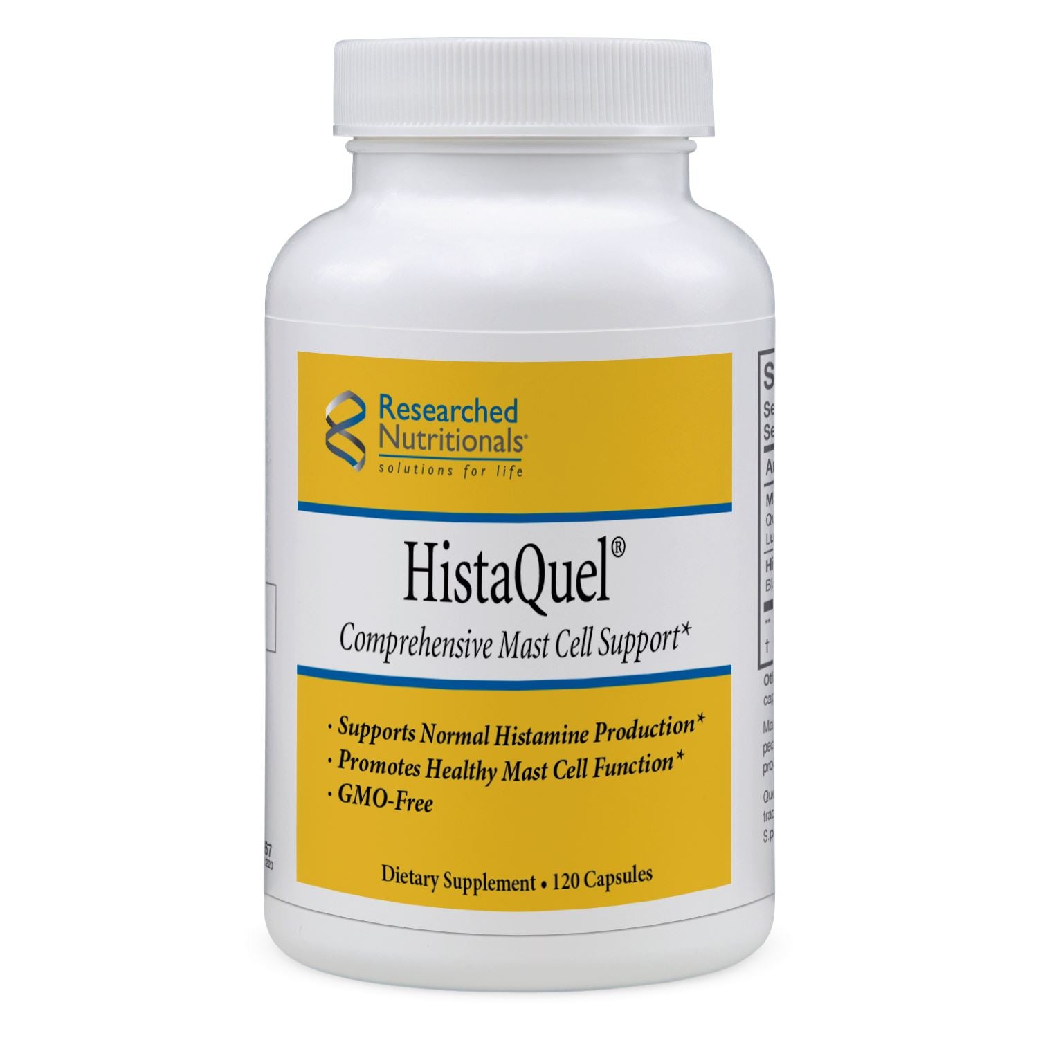 HistaQuel® | Comprehensive Mast Cell Support - 120 Capsules Vitamins & Supplements Researched Nutritionals 