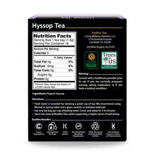 Load image into Gallery viewer, Hyssop Herbal Tea | Organic - 18 Bleach Free Tea Bags Teas Buddha Teas 