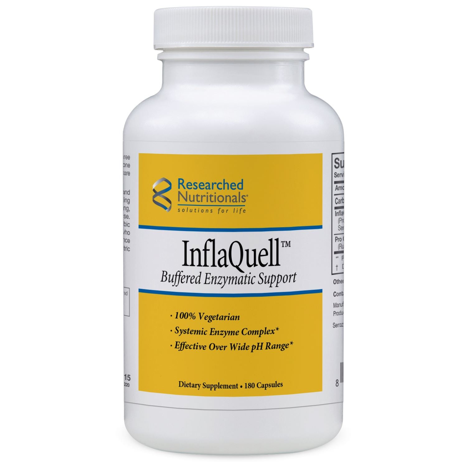 InflaQuell™ | Enzymatic Support - 180 Capsules Oral Supplements Researched Nutritionals 