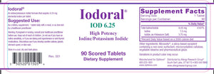 Iodoral® Iodine - Potassium Iodide | High Potency - 90 Scored Tablets - 6.25 mg, 12.5 mg & 50 mg Oral Supplements Allergy Research Group 