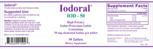 Iodoral® Iodine - Potassium Iodide | High Potency - 90 Tablets - 12.5 mg & 50 mg Oral Supplements Allergy Research Group 
