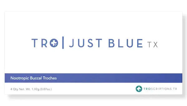Just Blue | Methylene Blue | Nootropic Buccal Troches - 16 mg - 4 Trouches Oral Supplements Troscriptions 