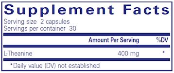 L-Theanine | Promotes Relaxation - 60 Capsules Vitamins & Supplements Pure Encapsulations 