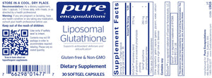 Liposomal Glutathione | Antioxidant Defense - 30 & 60 Softgels Oral Supplements Pure Encapsulations 
