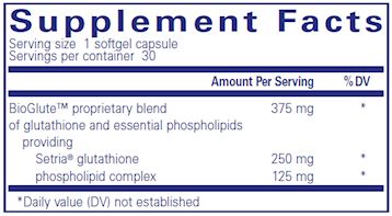 Liposomal Glutathione | Antioxidant Defense - 30 & 60 Softgels Oral Supplements Pure Encapsulations 
