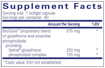 Liposomal Glutathione | Antioxidant Defense - 30 & 60 Softgels Oral Supplements Pure Encapsulations 