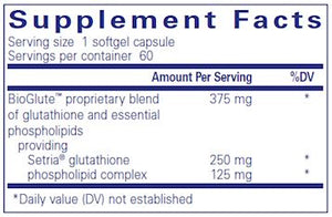 Liposomal Glutathione | Antioxidant Defense - 30 & 60 Softgels Oral Supplements Pure Encapsulations 