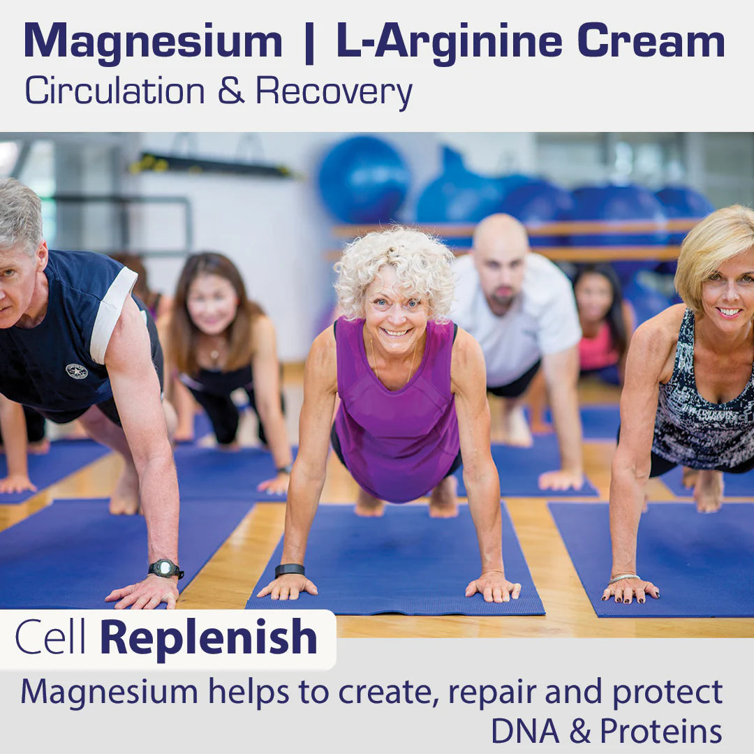 Magnesium L-Arginine Cream | Soothing Topical Cream - 8 oz (226 g) Topical Application NutraSal 