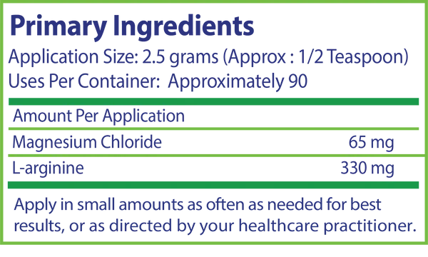 Magnesium L-Arginine Cream | Soothing Topical Cream - 8 oz (226 g) Topical Application NutraSal 