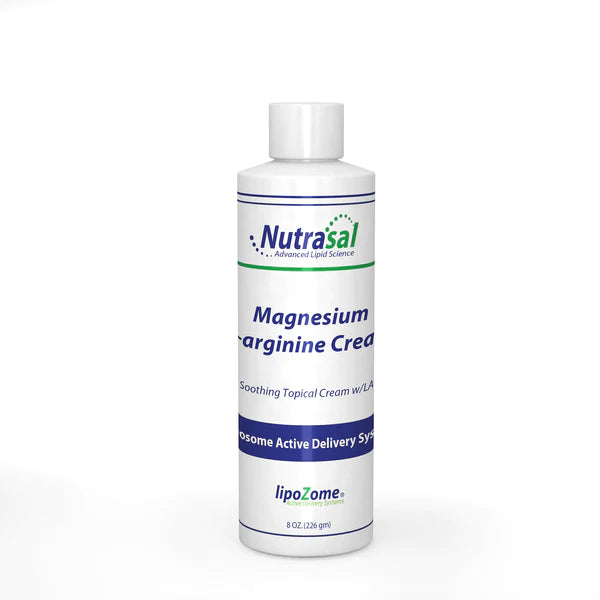 Magnesium L-Arginine Cream | Soothing Topical Cream - 8 oz (226 g) Topical Application NutraSal 
