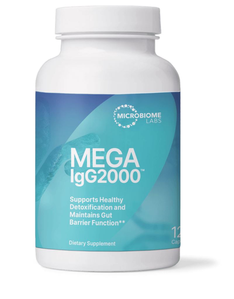 Mega IgG2000 | Immune & Detoxification Support - 120 Capsules Oral Supplements MicroBiome Labs 