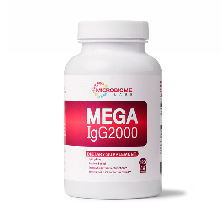 Mega IgG2000 | Immune & Detoxification Support - 120 Capsules Oral Supplements MicroBiome Labs 