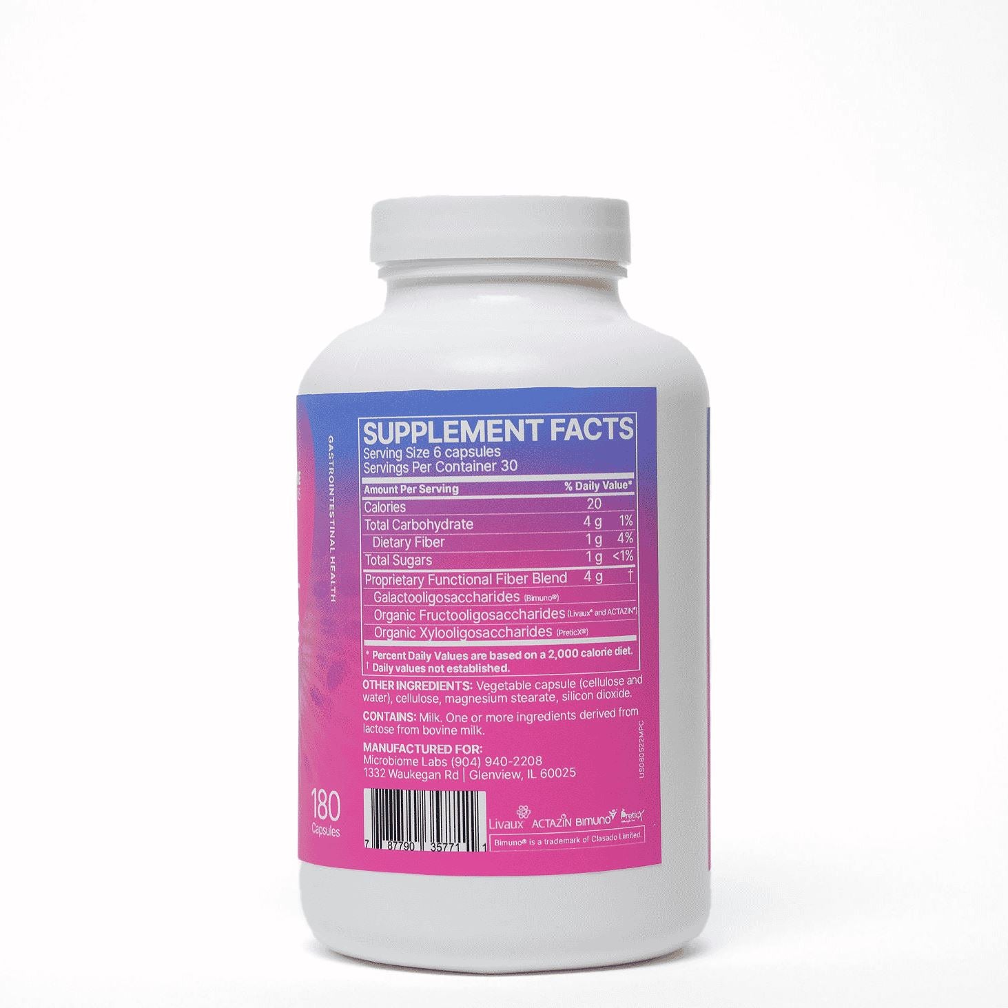 MegaPre | Precision Prebiotic - 180 Capsules Oral Supplements MicroBiome Labs 