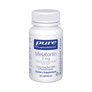 Melatonin 3 mg | Sleep Support - 60 capsules Oral Supplement Pure Encapsulations 