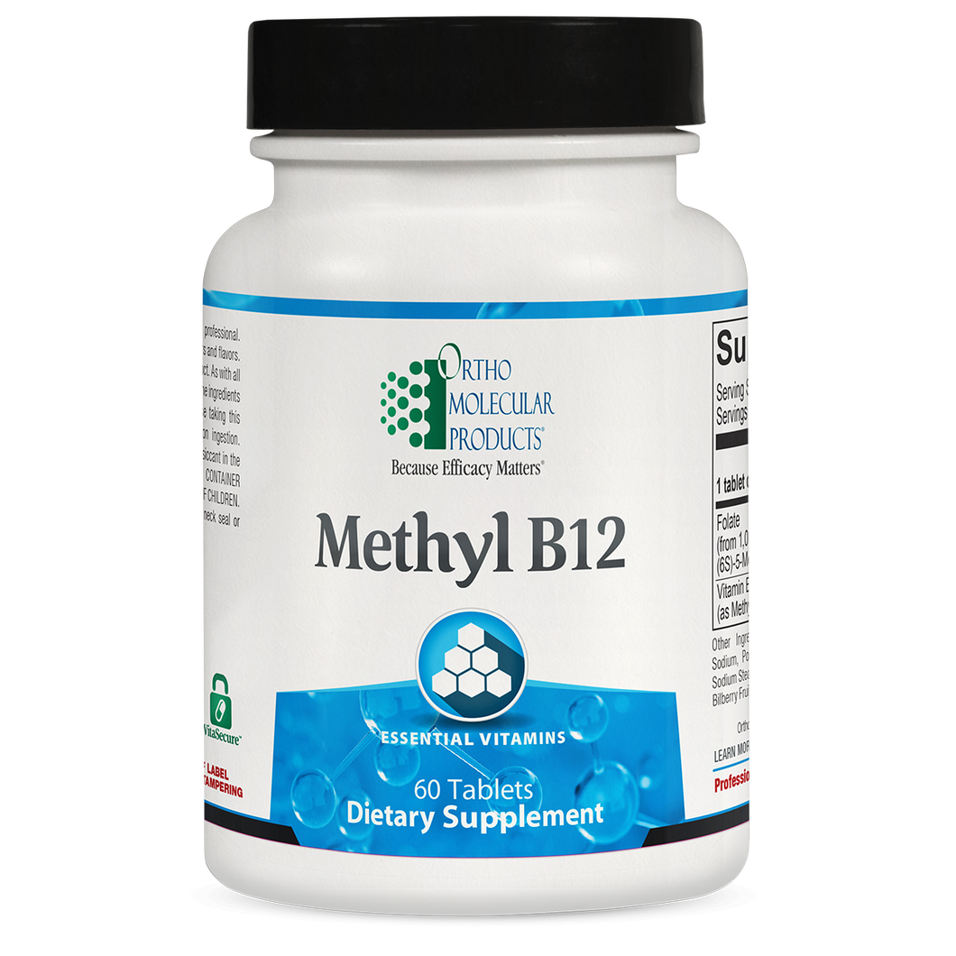 Methyl B12 | Bioavailable - 60 Tablets Oral Supplements Ortho Molecular Products 