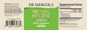 Methyl Folate | Detox Support | 5 mg - 30 Capsules Oral Supplements Dr. Mercola 