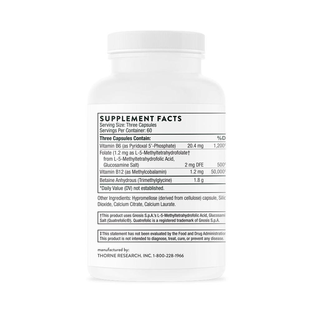 Methyl-Guard® | Betaine Anhydrous Trimethylglycine - 180 capsules Oral Supplement Thorne 