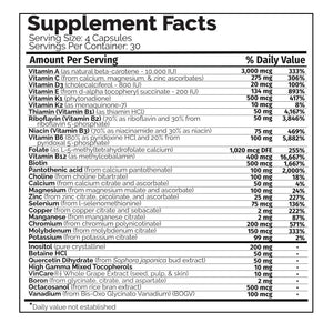 Multi Two | Multi-Vitamin - 120 Veggie Capsules Oral Supplements Health Products Distributors 