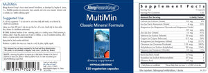 MultiMin | Mixed Minerals - 120 Capsules Oral Supplements Allergy Research Group 