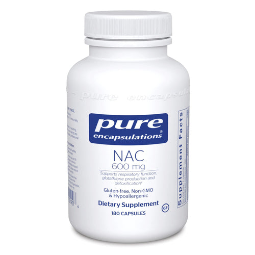 NAC (n-acetyl-l-cysteine) | Liver & Detoxification - 600 mg - 180 Capsules Oral Supplements Pure Encapsulations 