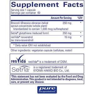 Nrf2 Detox | Antioxidant Defense - 60 capsules Oral Supplement Pure Encapsulations 