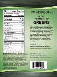 Organic Fermented Greens Powder - 90 Servings Oral Supplements Dr. Mercola 