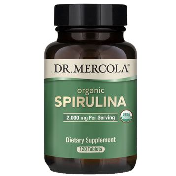 Organic Spirulina - 120 Tablets Oral Supplements Dr. Mercola 