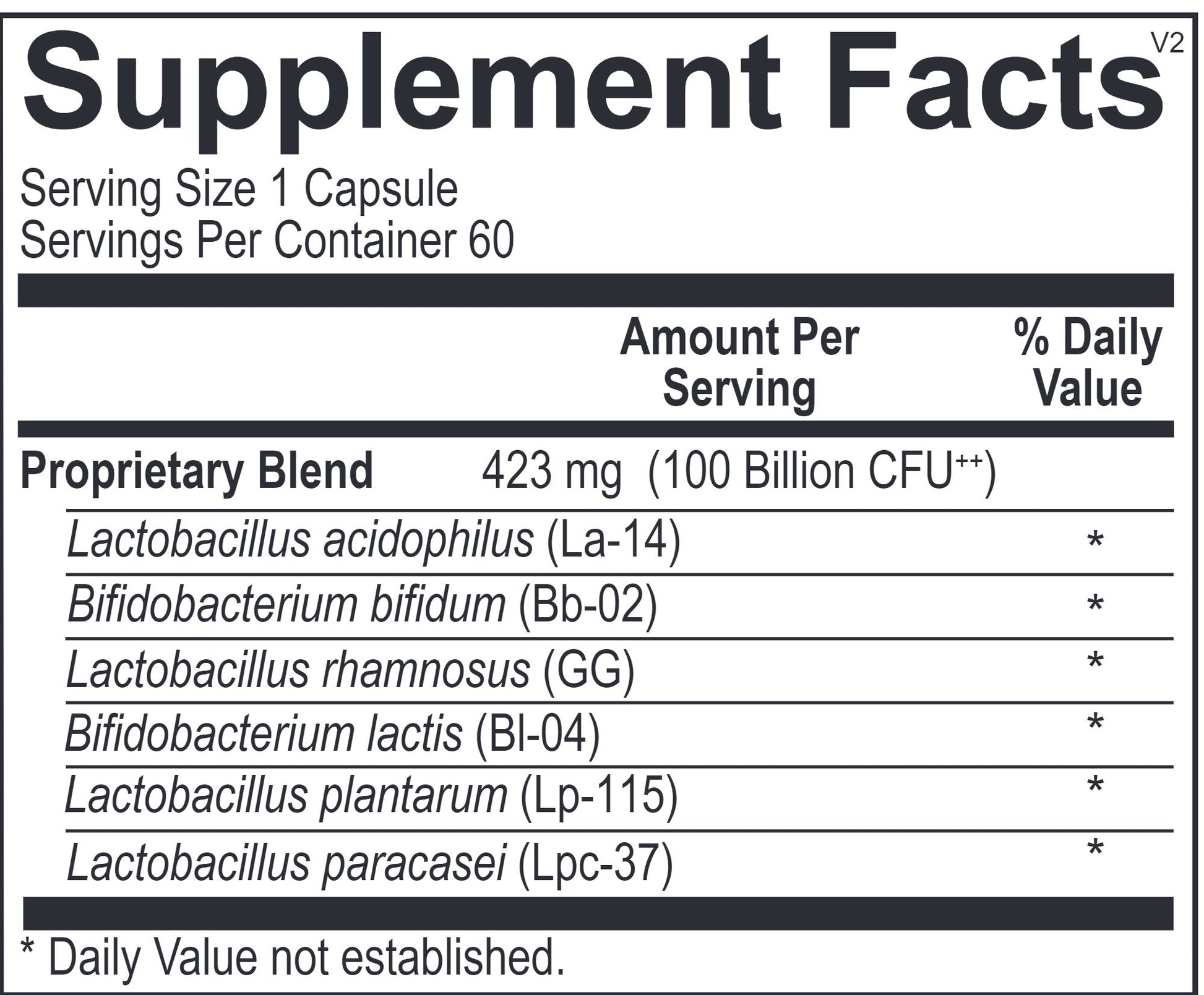 Ortho Biotic 100 B by Ortho Molecular Products - 30 & 60 capsules Oral Supplement Ortho Molecular Products 