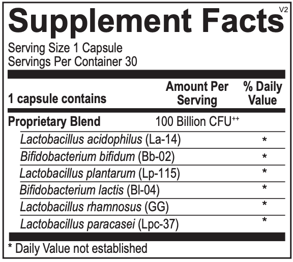 Ortho Biotic 100 B by Ortho Molecular Products - 30 capsules Oral Supplement Ortho Molecular Products 