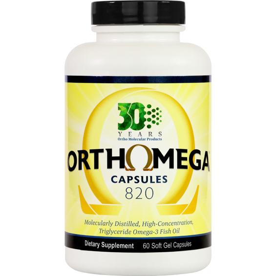 Orthomega 820 by Ortho Molecular Products - 60 softgels Oral Supplement Ortho Molecular Products 