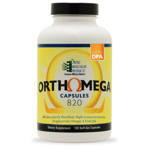 Orthomega 820 | Triglyceride Omega-3 Fish Oil - 60 or 120 Softgels Oral Supplement Ortho Molecular Products 120 Softgels 