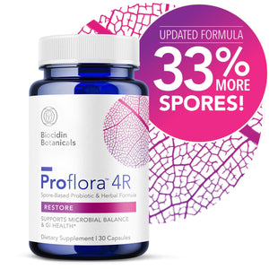 Proflora 4R | Spore-based Probiotic & Herbal Formula | Restore - 30 Capsules Oral Supplements Biocidin Botanicals 