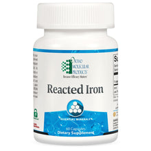 Load image into Gallery viewer, Reacted Iron | High Concentration &amp; Gentle - 60 Capsules Oral Supplements Ortho Molecular Products 