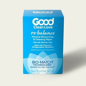 Rebalance | pH-Balanced Feminine Wipes - 12-count box Cleanser Good Clean Love 