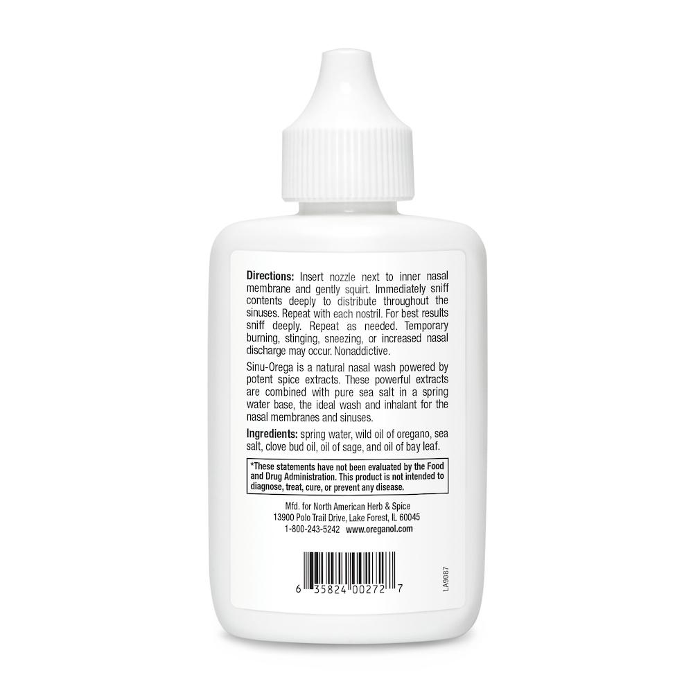 Sinu Orega Nasal Spray - 2 fl oz (60mL) Oral Supplement North American Herb & Spice 