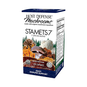 Stamets 7® | A Functional Food Mushroom Blend - 120 Capsules Oral Supplements Host Defense Mushrooms 