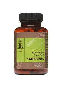 Super-Strength Aloe Vera | Organically Grown & Non-GMO - 90 & 180 Capsules Oral Supplement Desert Harvest 90 Capsules 