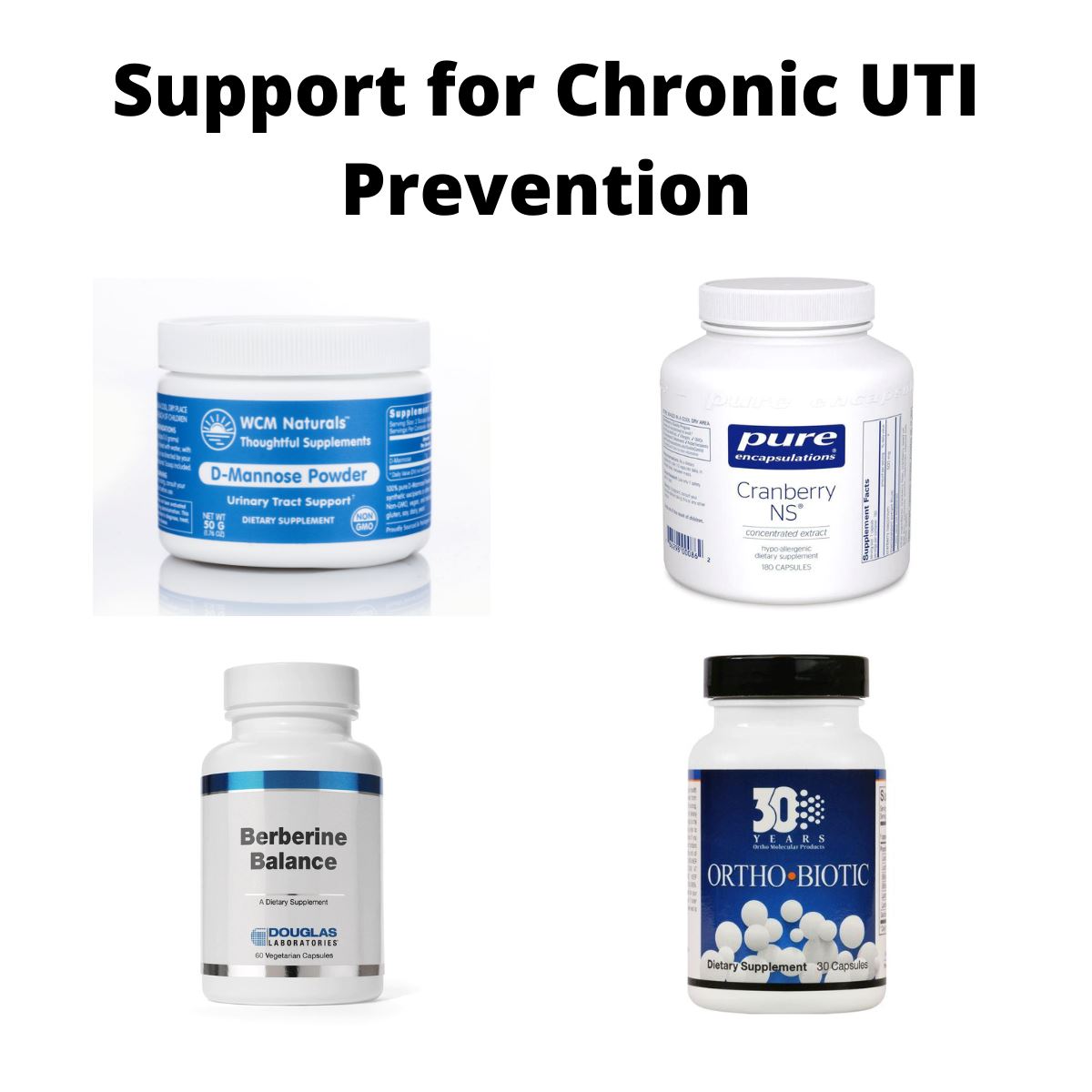 Support for Chronic UTI Prevention 4 Items