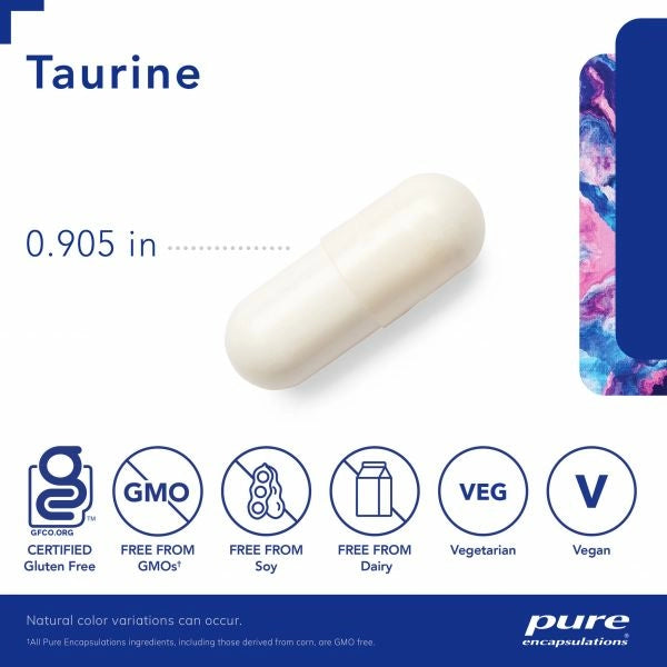 Taurine | Cardiovascular & Detoxification Support - 1,000 mg - 120 Capsules Oral Supplements Pure Encapsulations 
