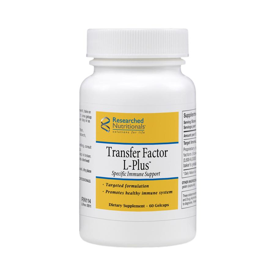 Transfer Factor L-Plus™ | Support - 60 capsules Oral Supplement Researched Nutritionals 
