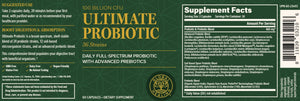 Ultimate Probiotic | 100 Billion CFUs - 60 capsules Oral Supplements Global Healing 