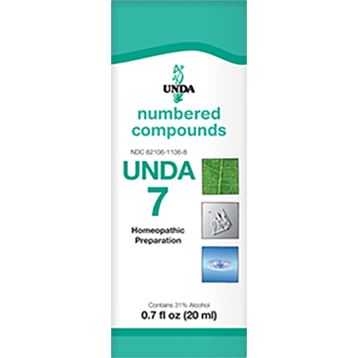 UNDA® 7 | Homeopathic Preparation - 0.7 fl oz (20 ml) Oral Supplements UNDA 