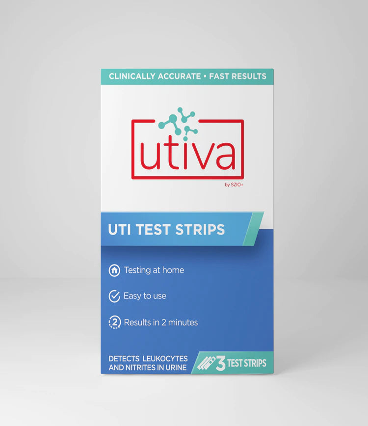 UTI Diagnostic Test Strips - 3 Test Strips Urinary Tract Infection Tests Utiva 